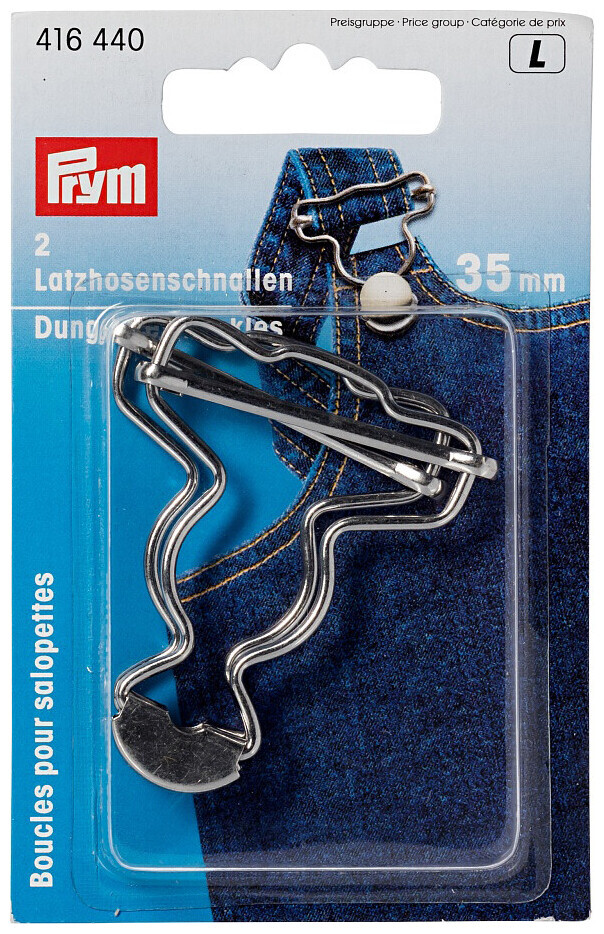 Image of Prym Latzhosenschnallen silber 35 mm 2 Stk.