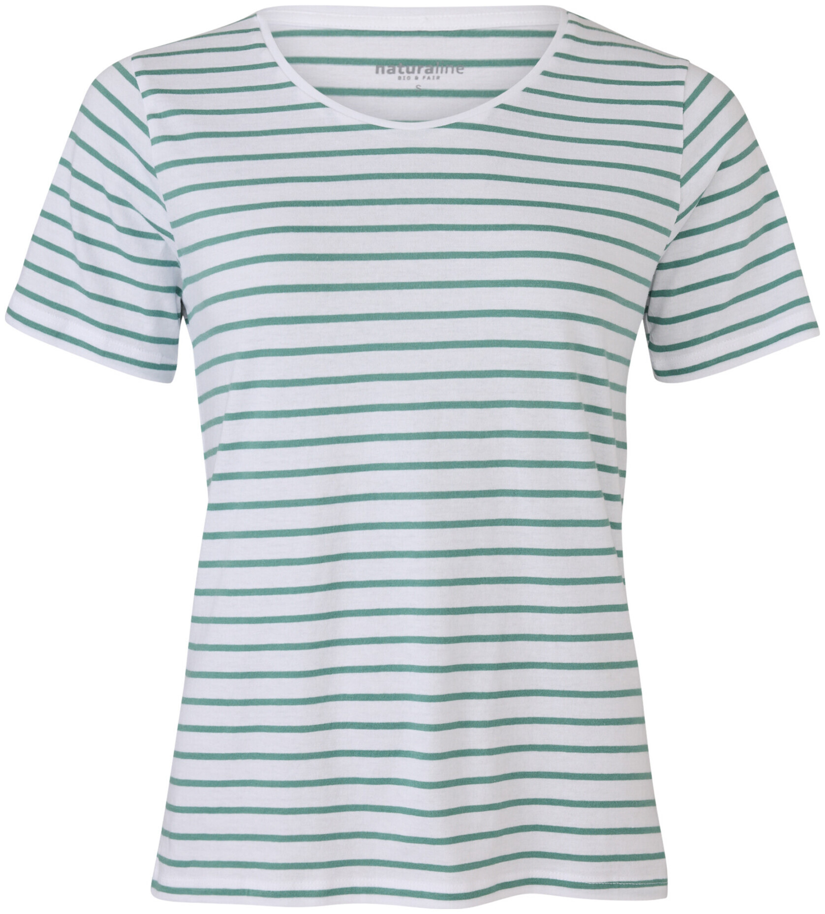 Image of Naturaline Textil Naturaline Damen T-Shirt weiss/türkis L
