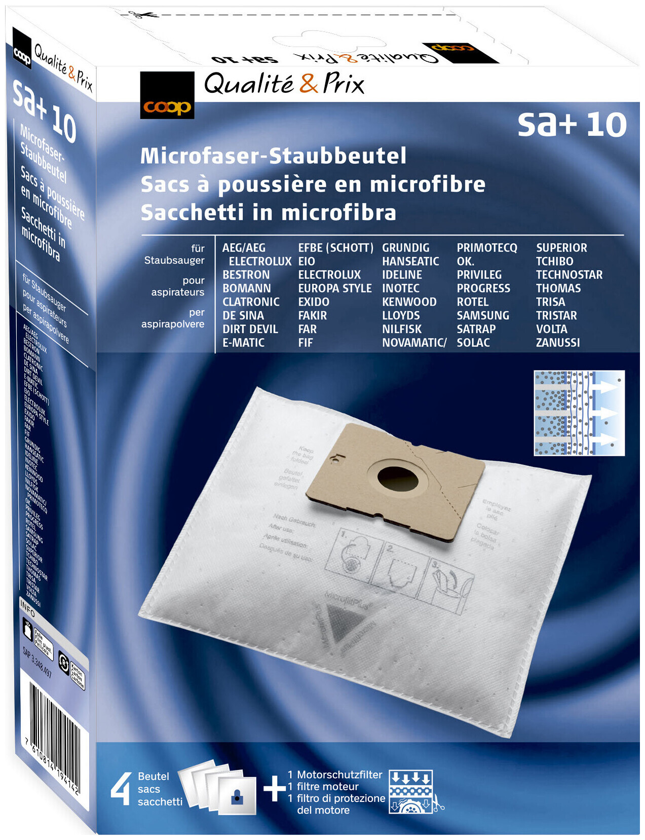 Image of Preisimage-EM Qualité & Prix Microfaser-Staubbeutel, SA+ 10