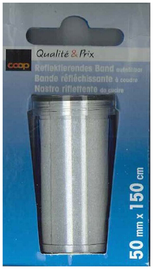 Image of Coop Reflex Band aufnähbar silber 50 mm x 150 cm