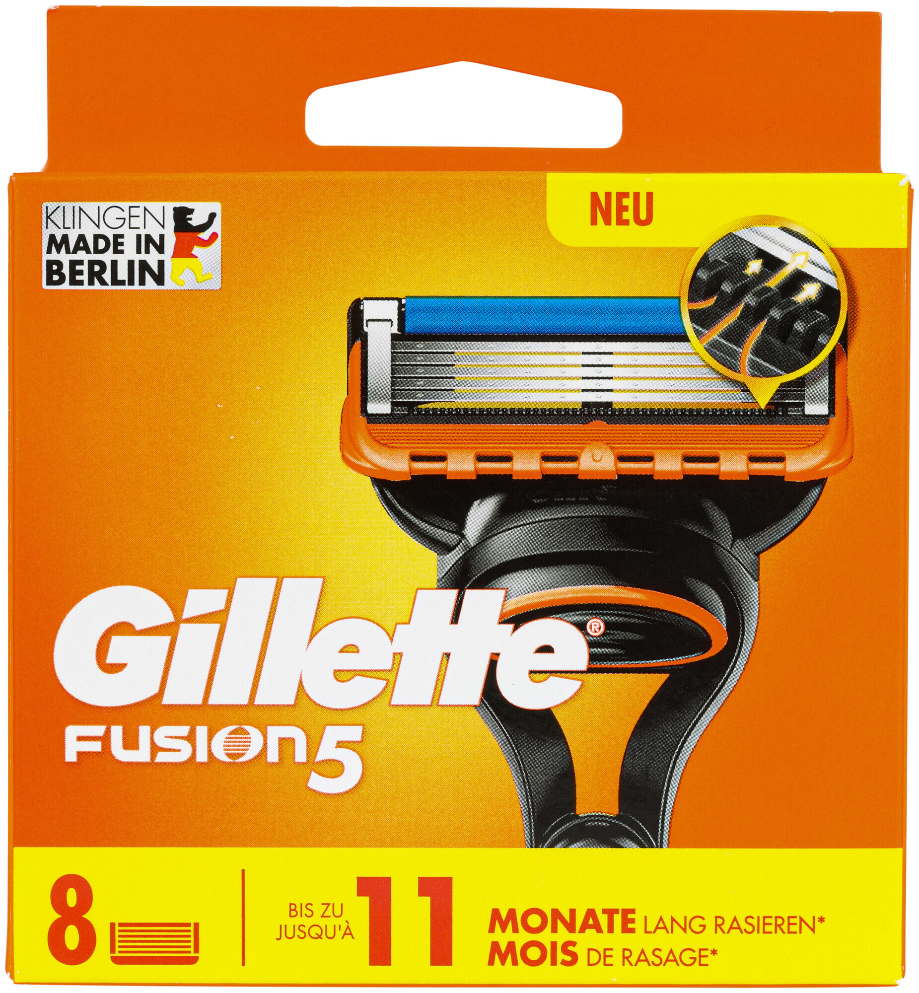 Image of Gillette Klingen Fusion5 8 Stück