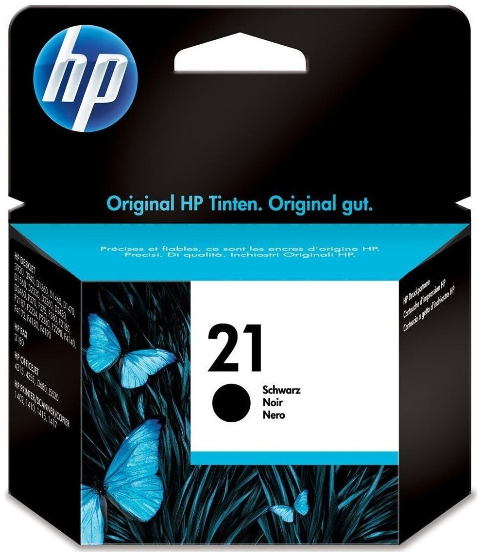 Image of HP Tintenpatrone 21 black DeskJet C9351Ae