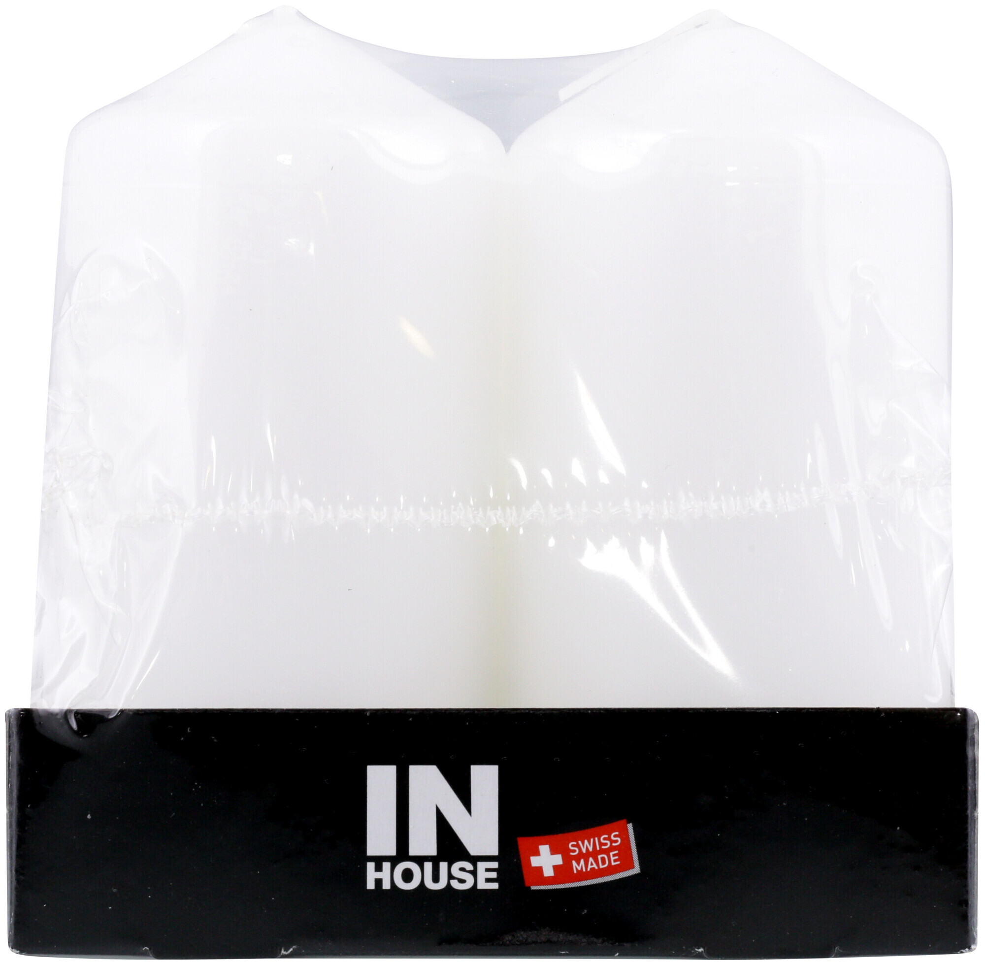 Image of Inhouse Zylinder-Kerzen weiss 5x10cm 4 Stück