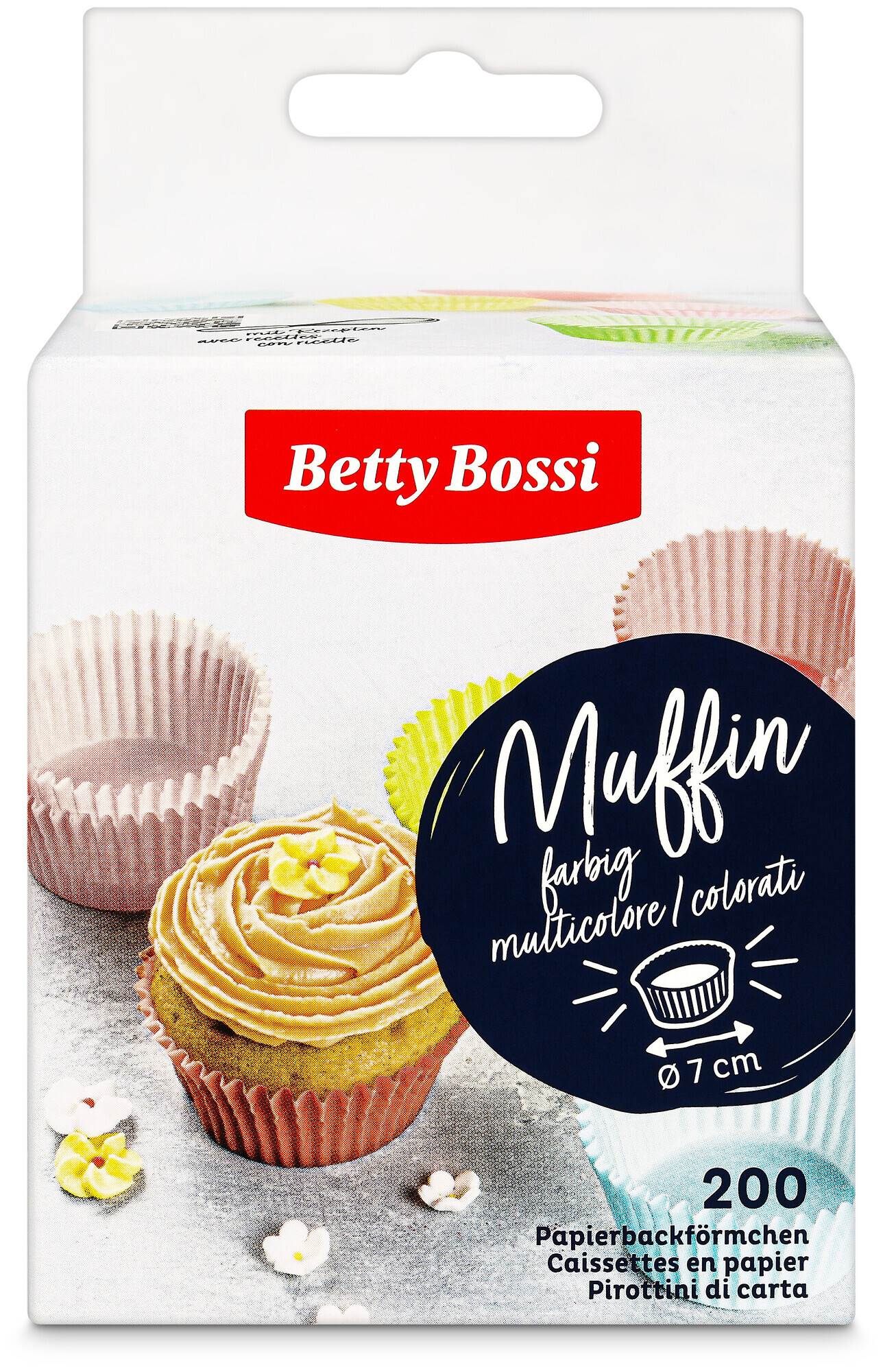 Image of Betty Bossi Papierbackform Muffin 7cm bunt