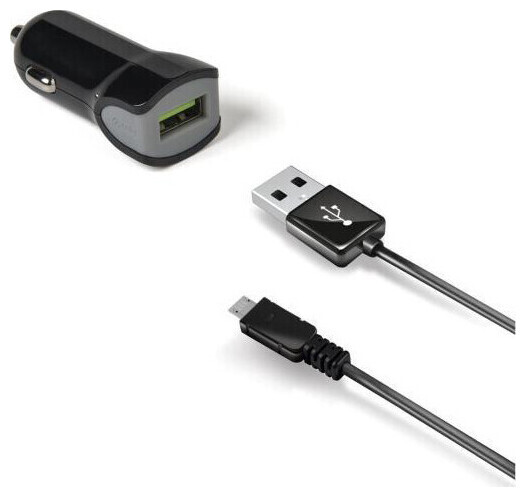 Image of Celly Kit Autoladegerät USB Turbo USB Micro Kabel schwarz