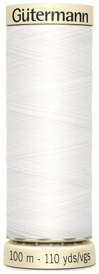 Image of Gütermann Nähfaden Allesnäher 100 m weiss 0800