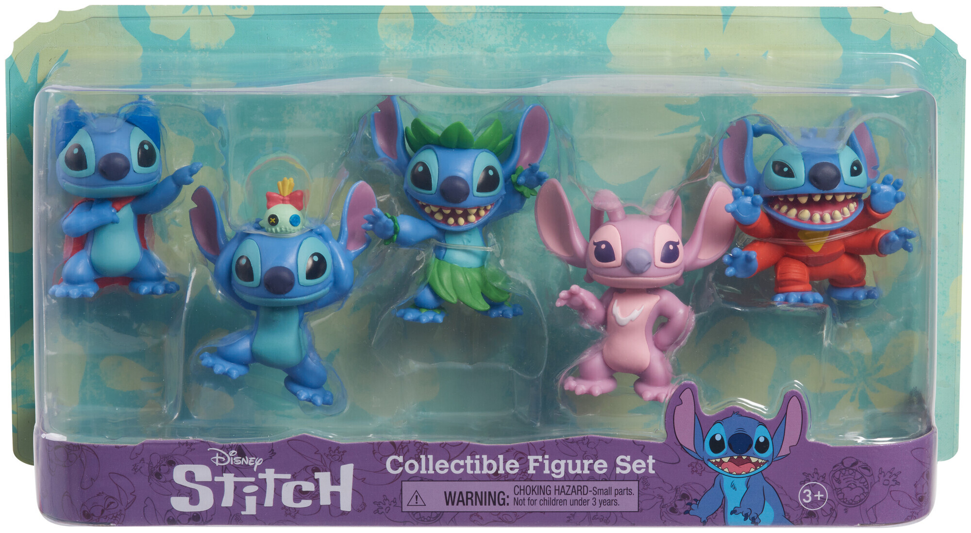 Image of Disney Stitch Sammelfigurenbox mit 5 Figuren 8cm