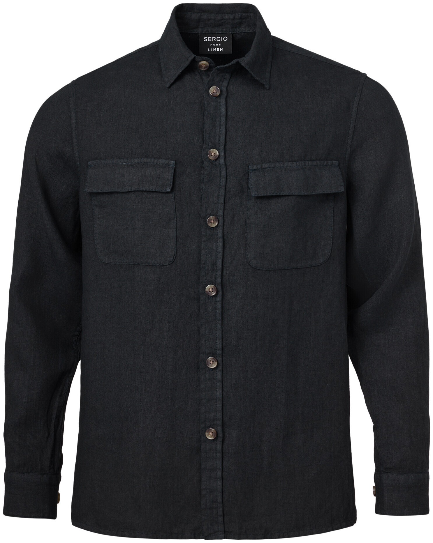 Image of Sergio Overshirt schwarz L