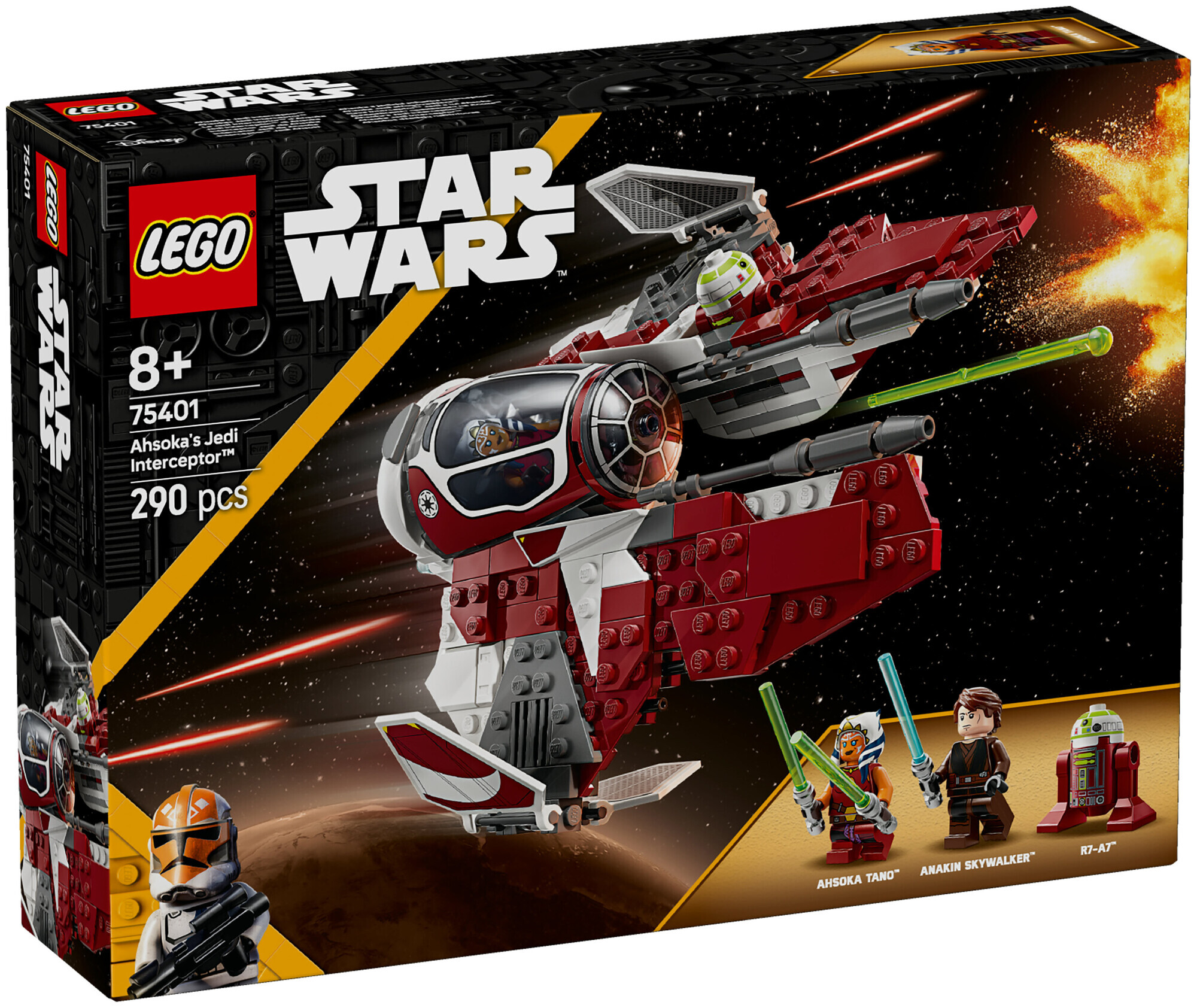 Image of Lego Star Wars Lego® Star Wars 75401 Ahsokas Jedi Interceptor, ab 8 Jahren