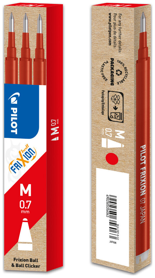 Image of Pilot Frixion 0.7 Ersatzminen rot 3Stk