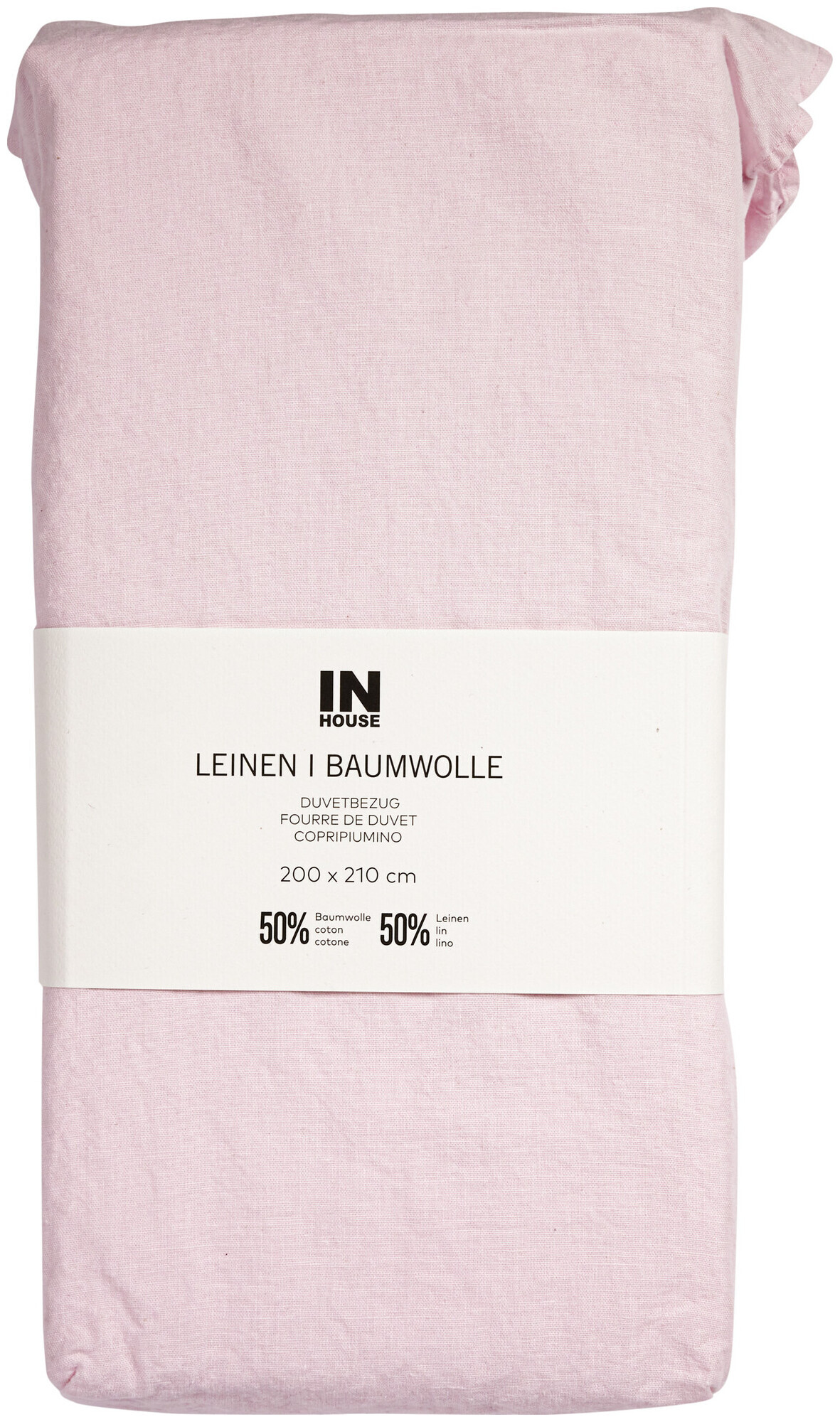 Image of Inhouse Duvet Leinen Fifty-Fifty rose 200x210
