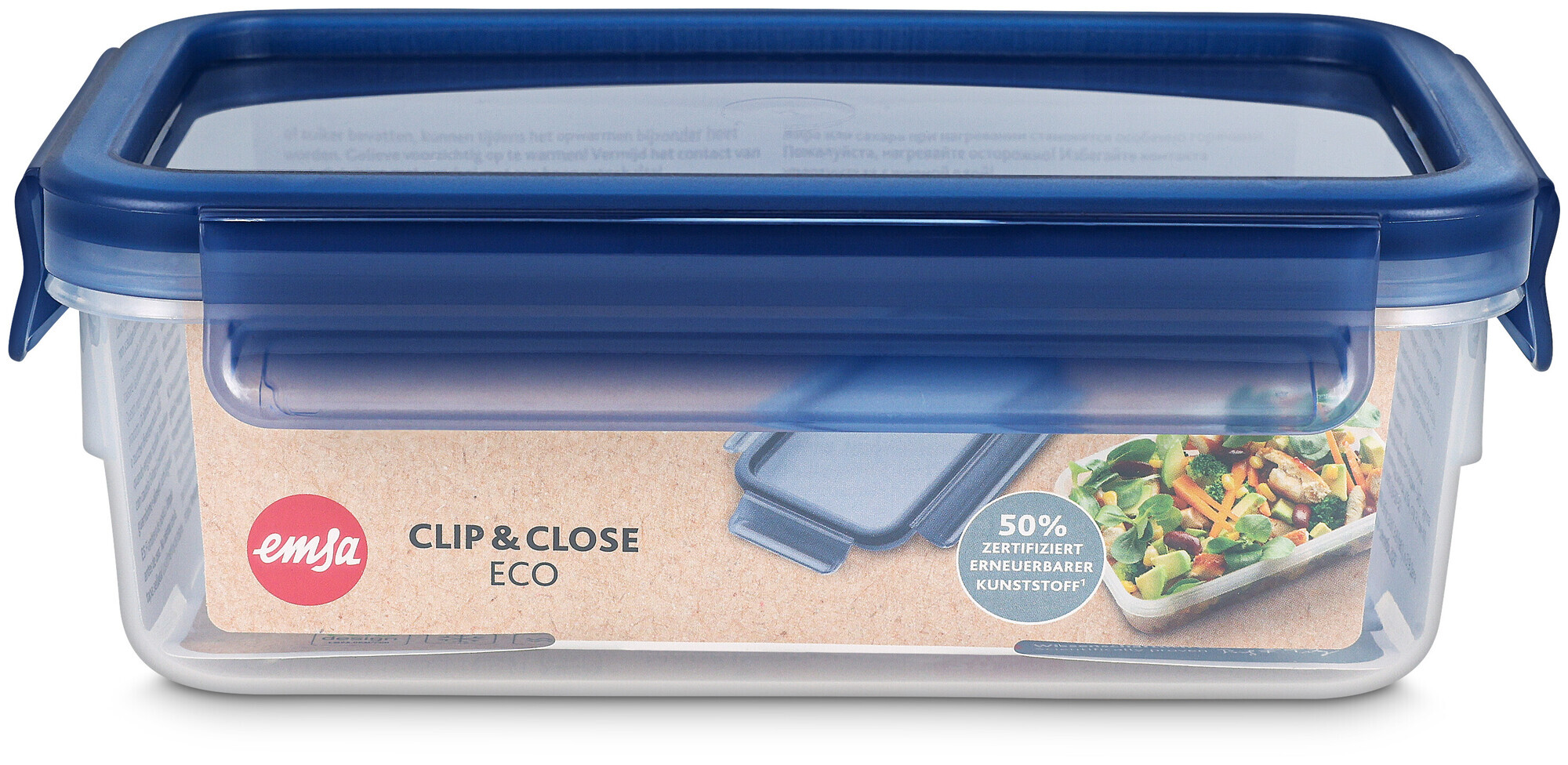 Image of Emsa Clip&Close Frischhaltedose Eco blau 1l