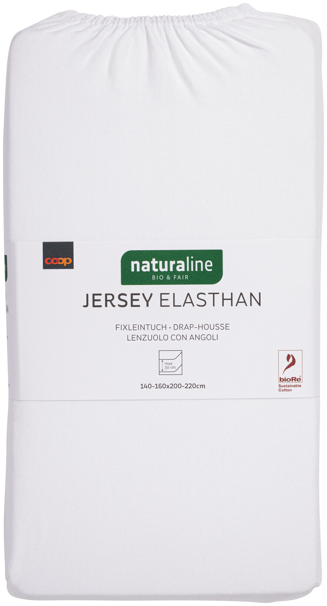 Image of Naturaline Textil Bio Fixl. Jersey EA 160x200 weiss