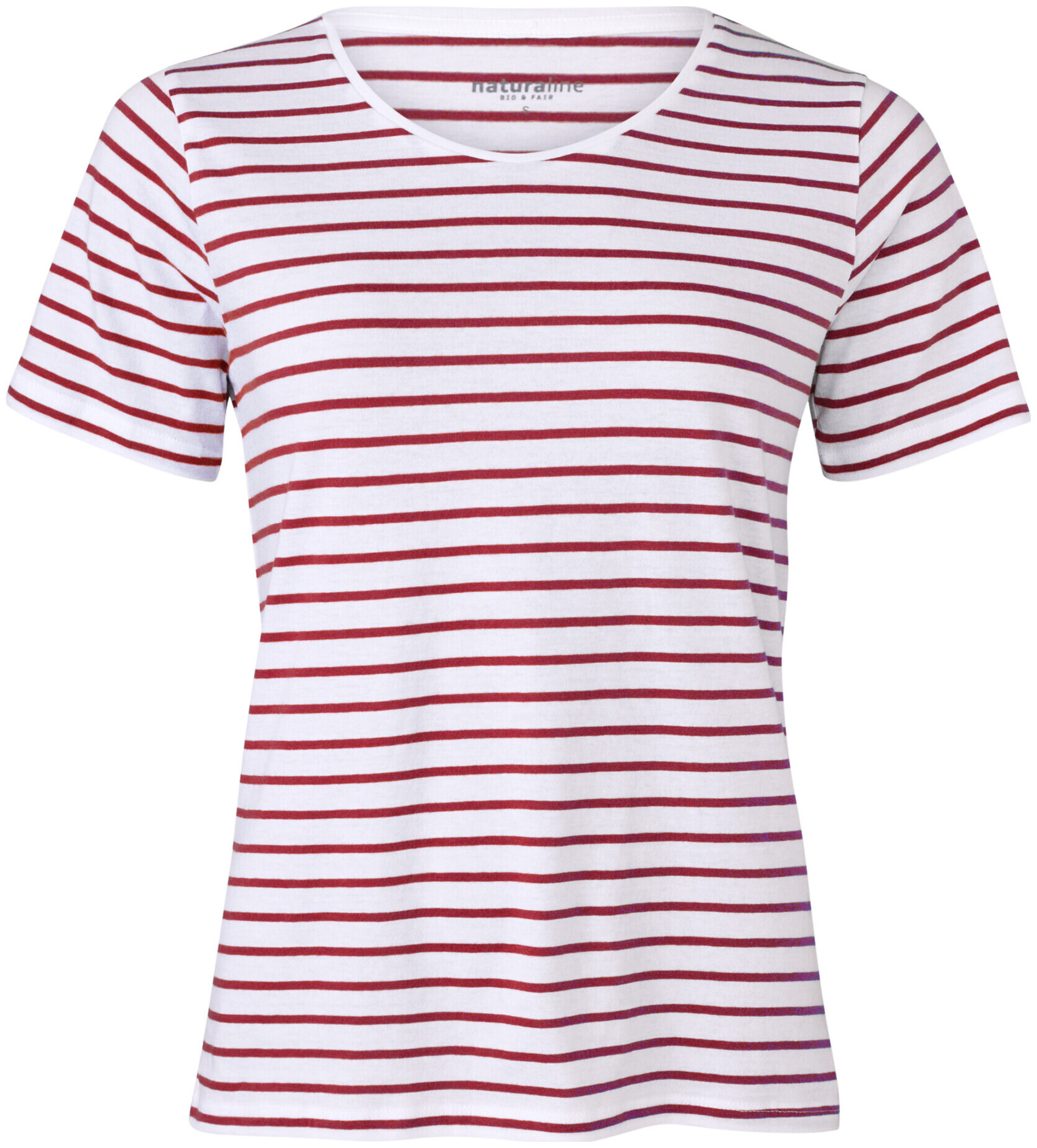 Image of Naturaline Textil Naturaline Damen T-Shirt weiss/merlot L