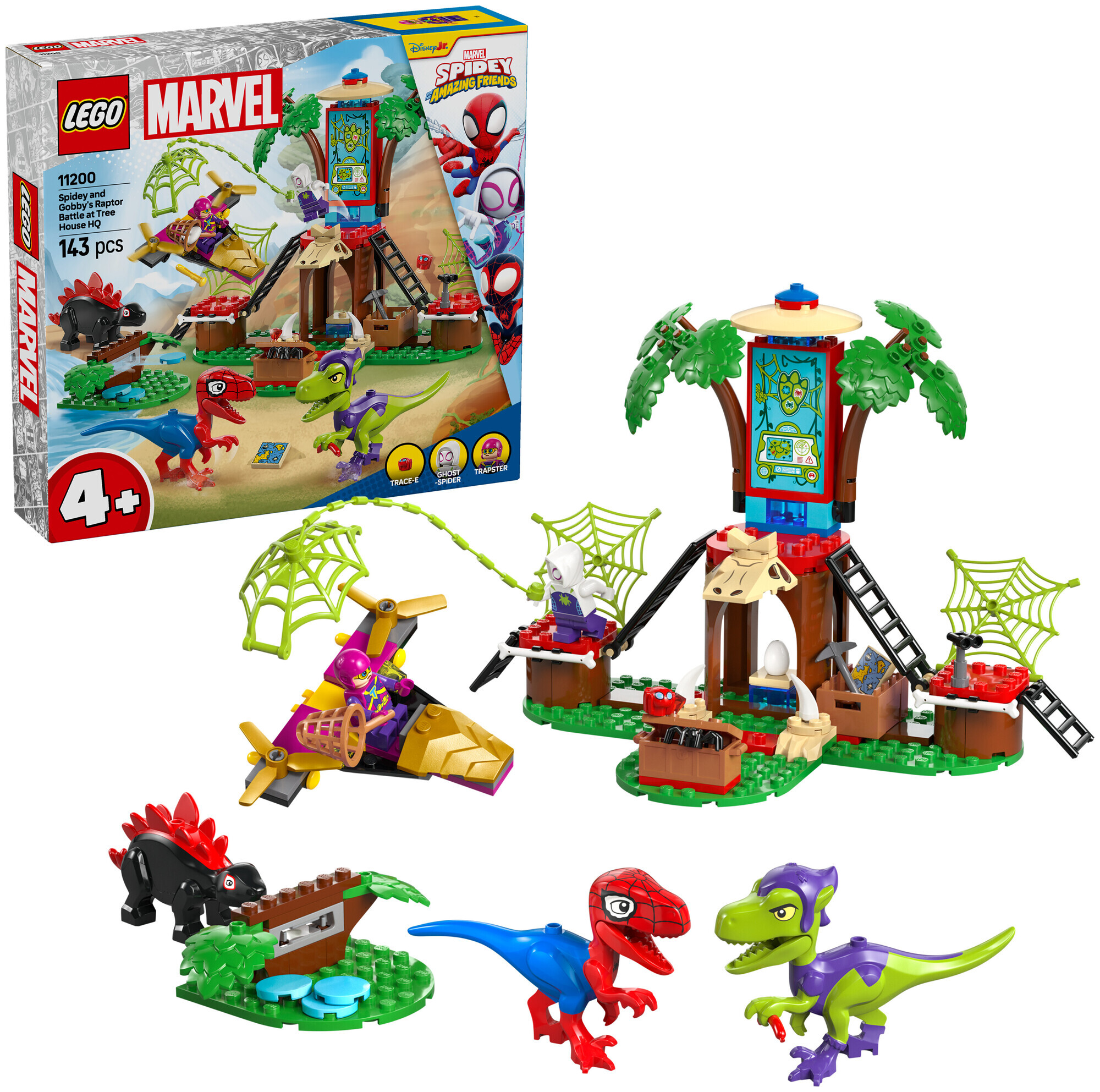Lego Marvel Lego Marvel 11200 Showdown am Baumhaus: Spidey-Rex vs. Gobby-Raptor ab 4 Jahren