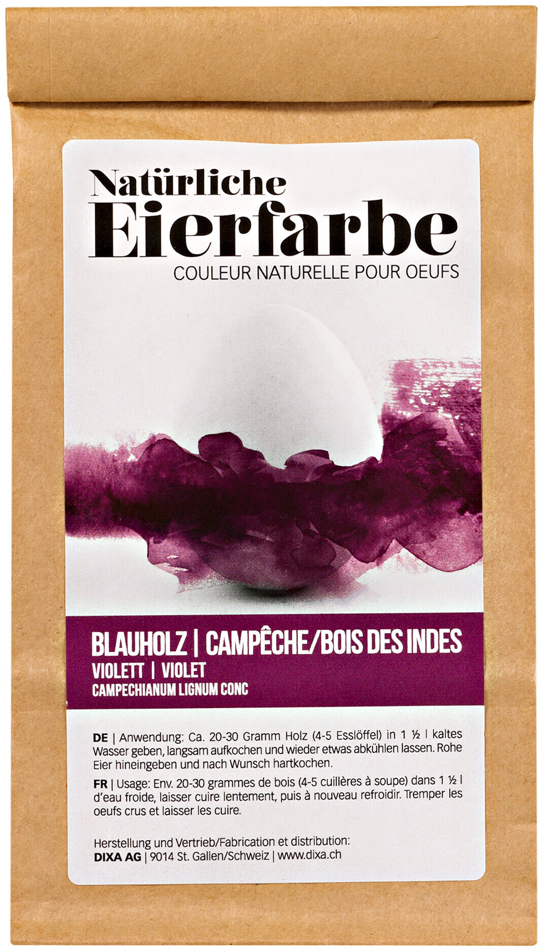 Image of Natureierfarbe Blauholz violett