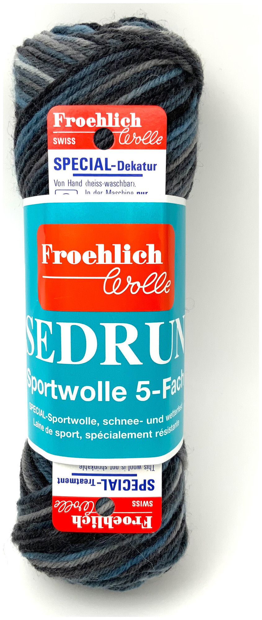 Image of Froehlich Sedrun 5414 Sportsockenwolle graublau 50g