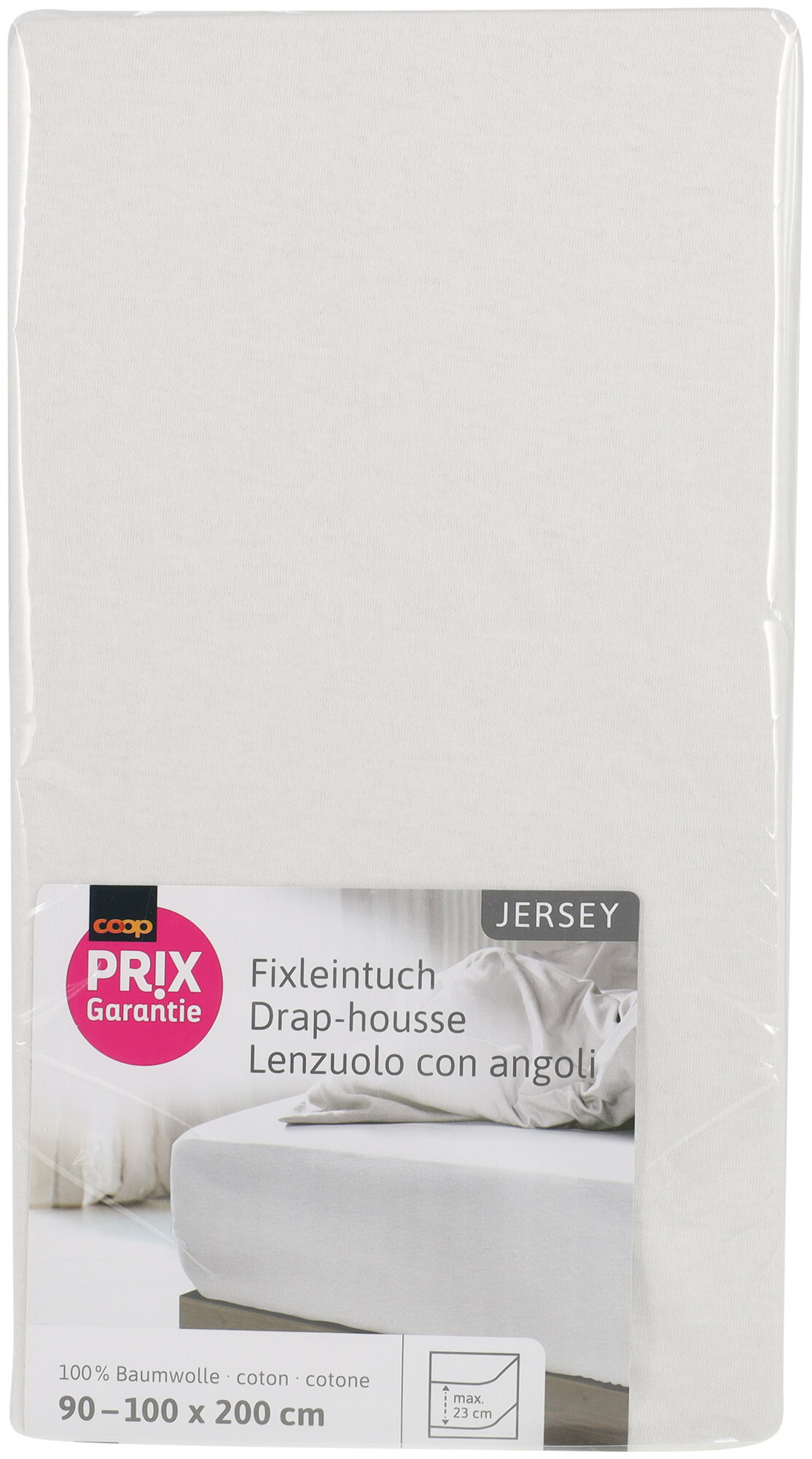 Image of Prix Garantie Fixleintuch Jersey weiss 90x200cm