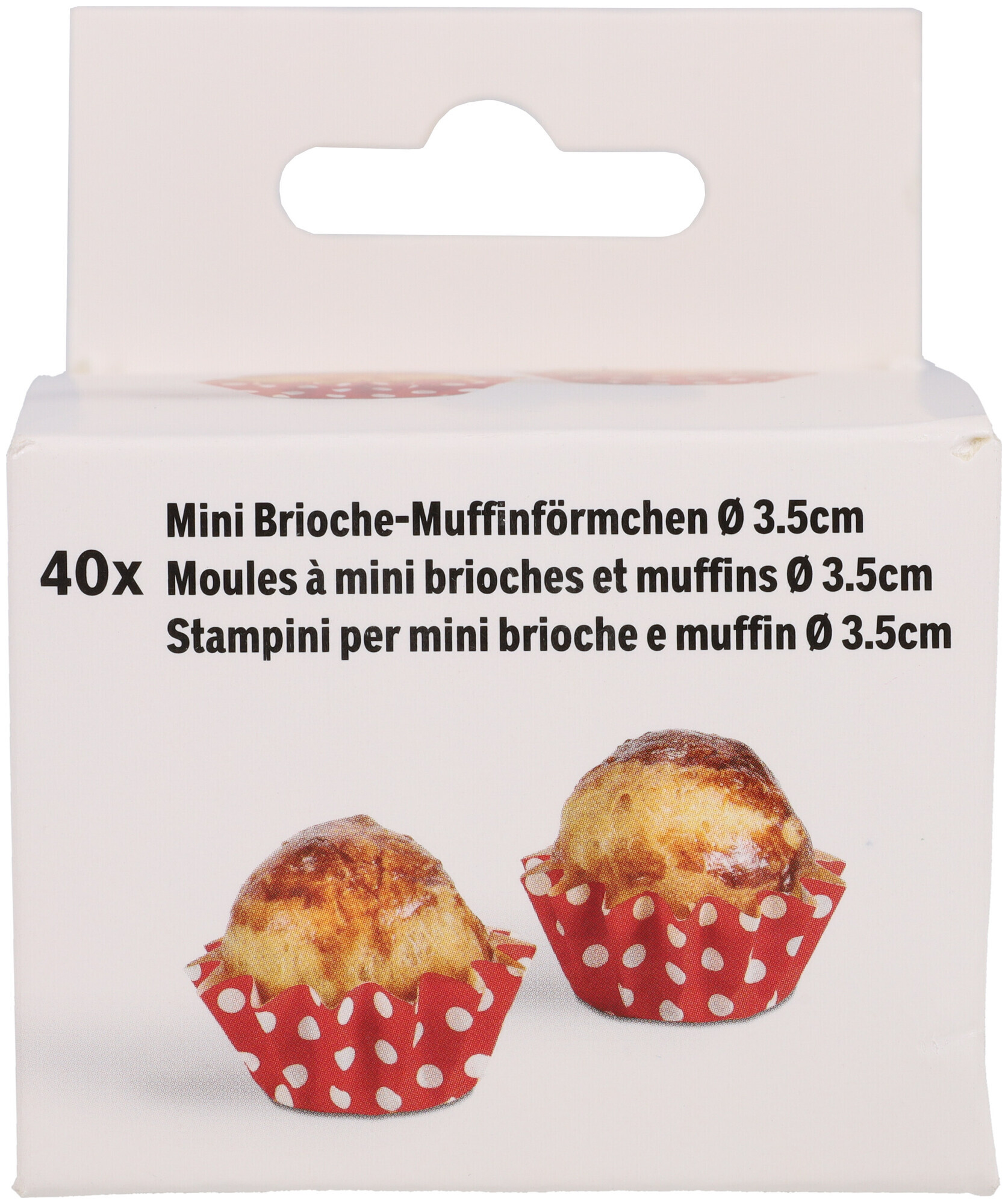 Image of Backform Brioche Punkte Papier 40 Stück