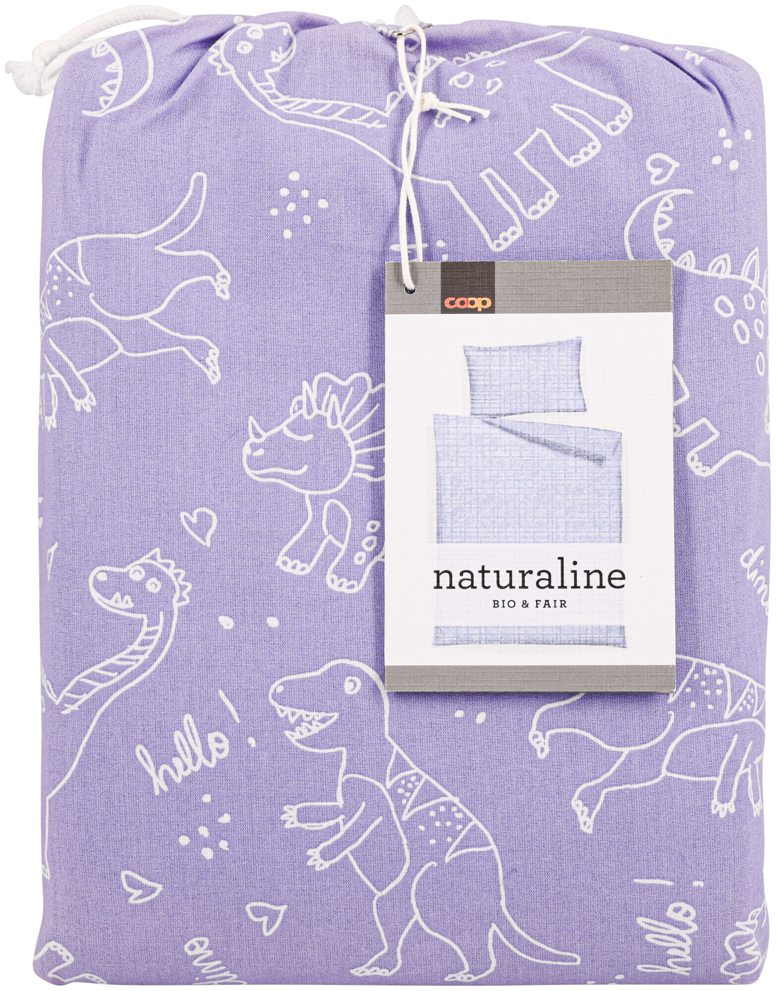 Image of Naturaline Textil Naturaline Bettwäschegarnitur Dinu 160x210/65x100 cm