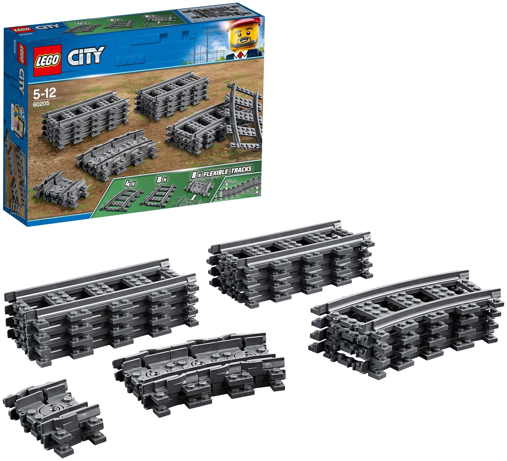 Image of Lego City Lego® City Trains 60205 Schienen