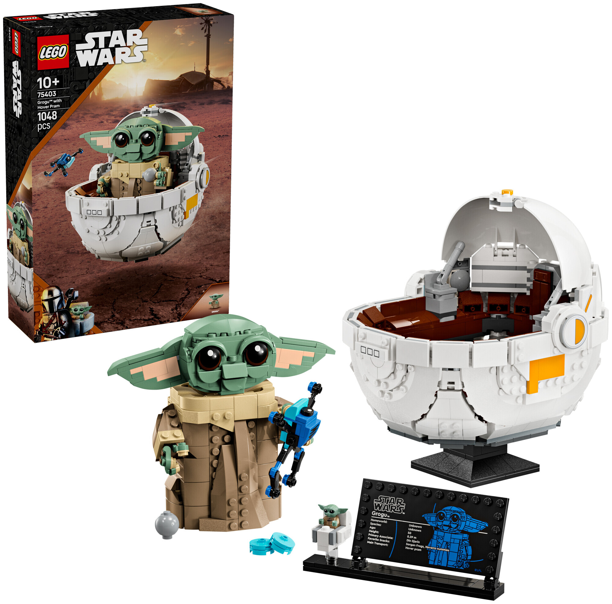 Lego Star Wars Lego Star Wars 75403 Grogu in seiner Repulsorwiege aus The Mandalorian ab 10 Jahren