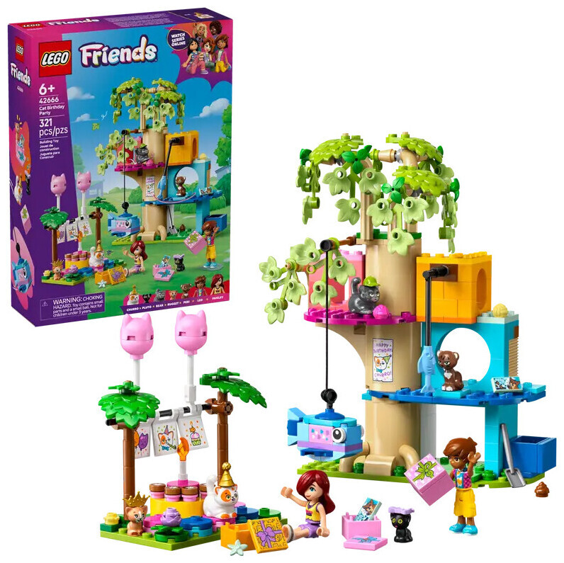 Lego Friends 42666 Katzengeburtstagsparty & Baumhaus 6+ Jahre