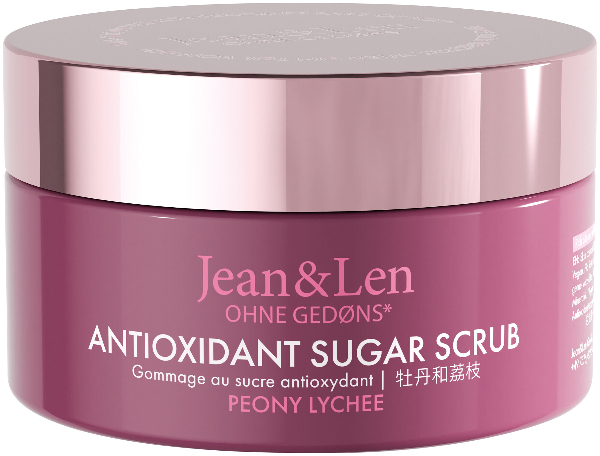 Image of Jean&Len Body Sugar Scrub Peony/Lychee 200 ml