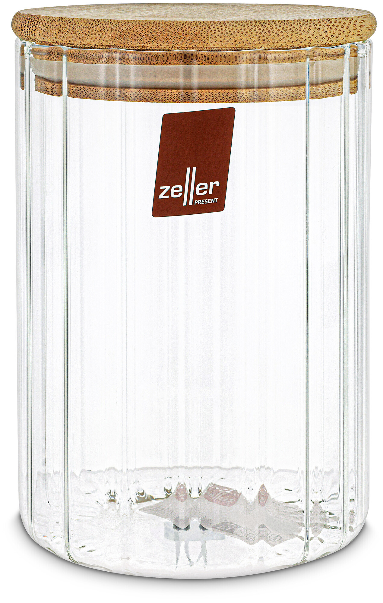 Image of Zeller Vorratsglas mit Rillen 610ml