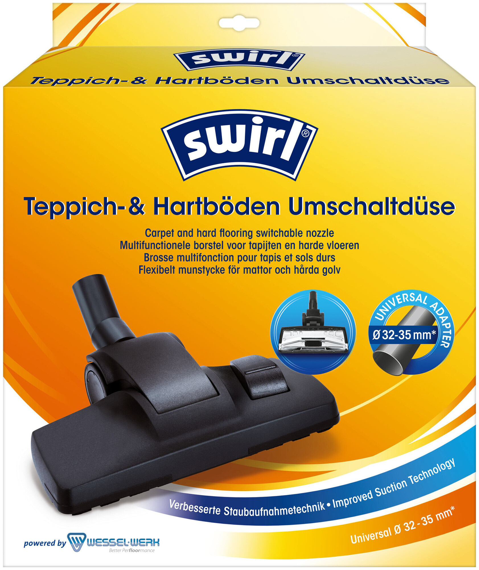 Swirl Brosse multifonction pour tapis et sols durs