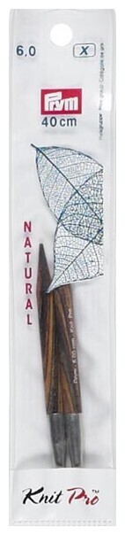 Image of Prym 1530 Nadelspitzen kurz 6.00 mm, 8.7 cm, Birkenholz