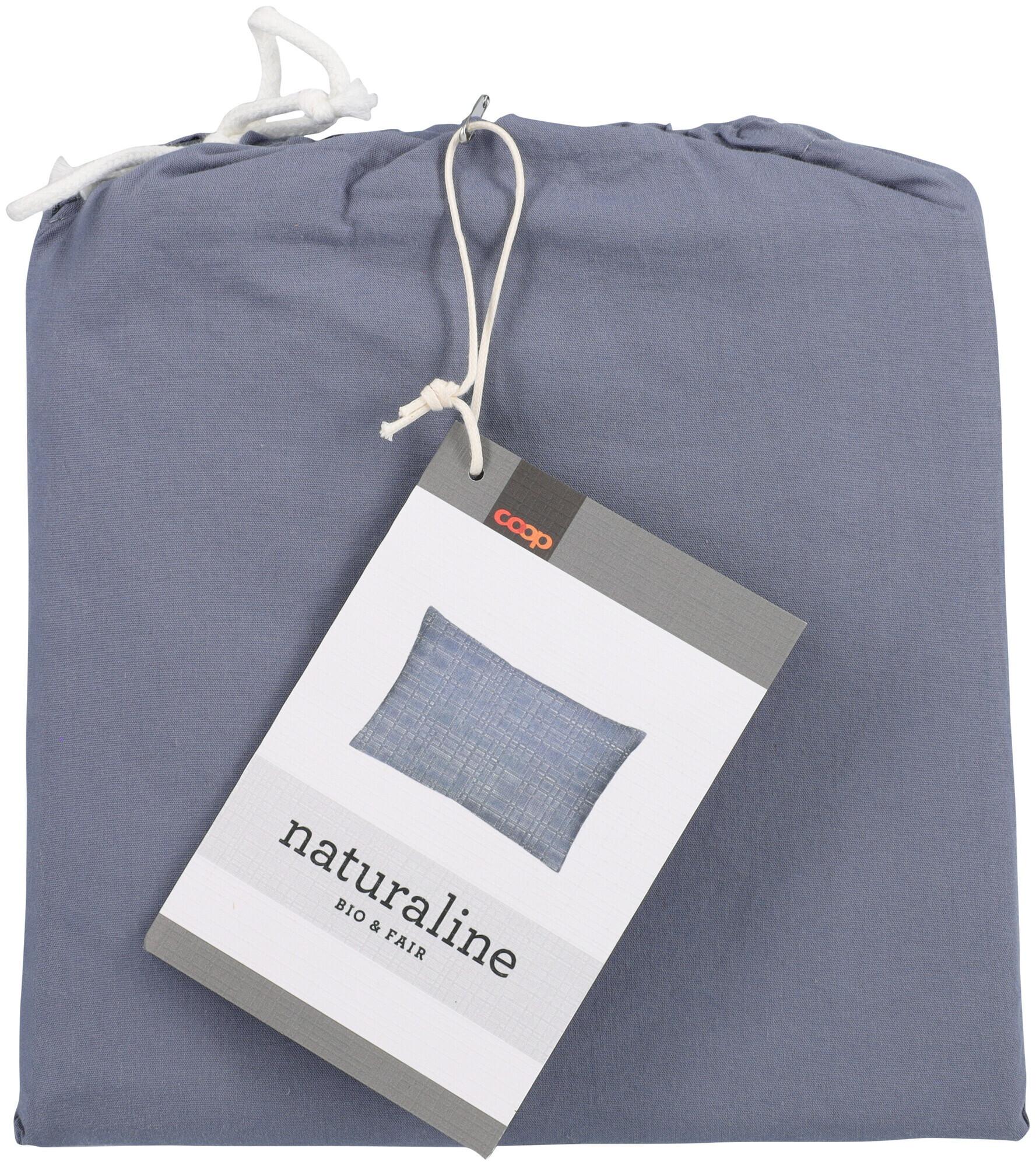 Image of Naturaline Textil Naturaline Kissenbezug blaugrau 65x100 cm
