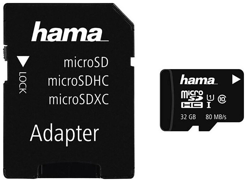 Image of Hama microSDHC 32Gb + Adapter/Foto