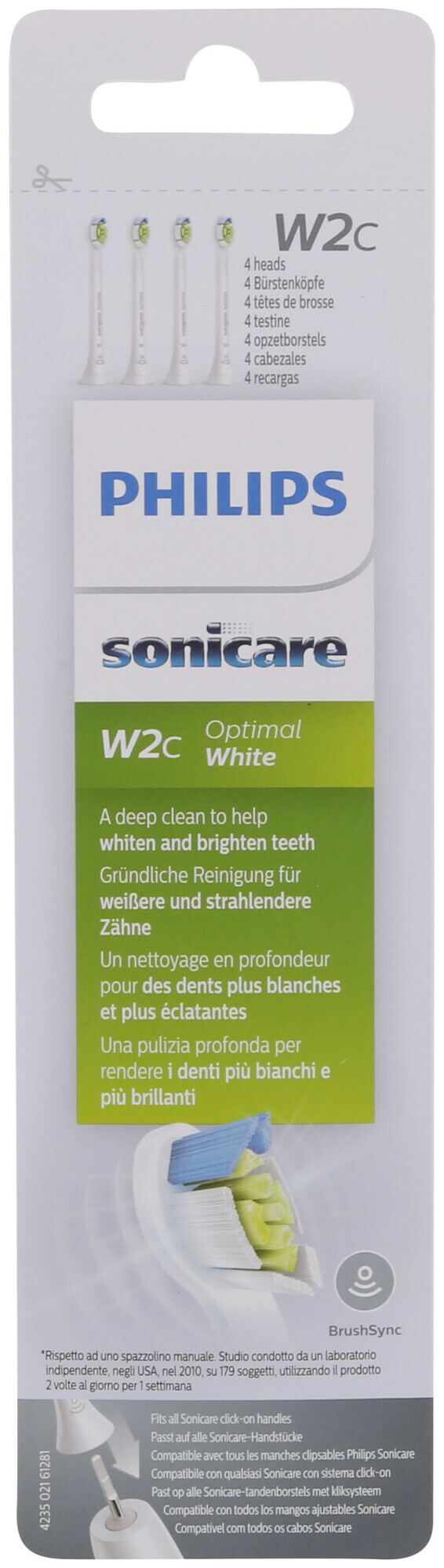 Image of Philips Optimal White (W2c), 4er Pack, weiss