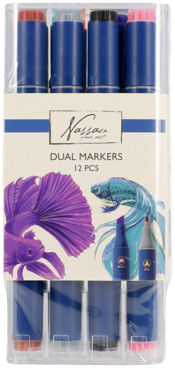 Image of VAN Nassau Fine ART Dual Faserschreiber 12 Stück