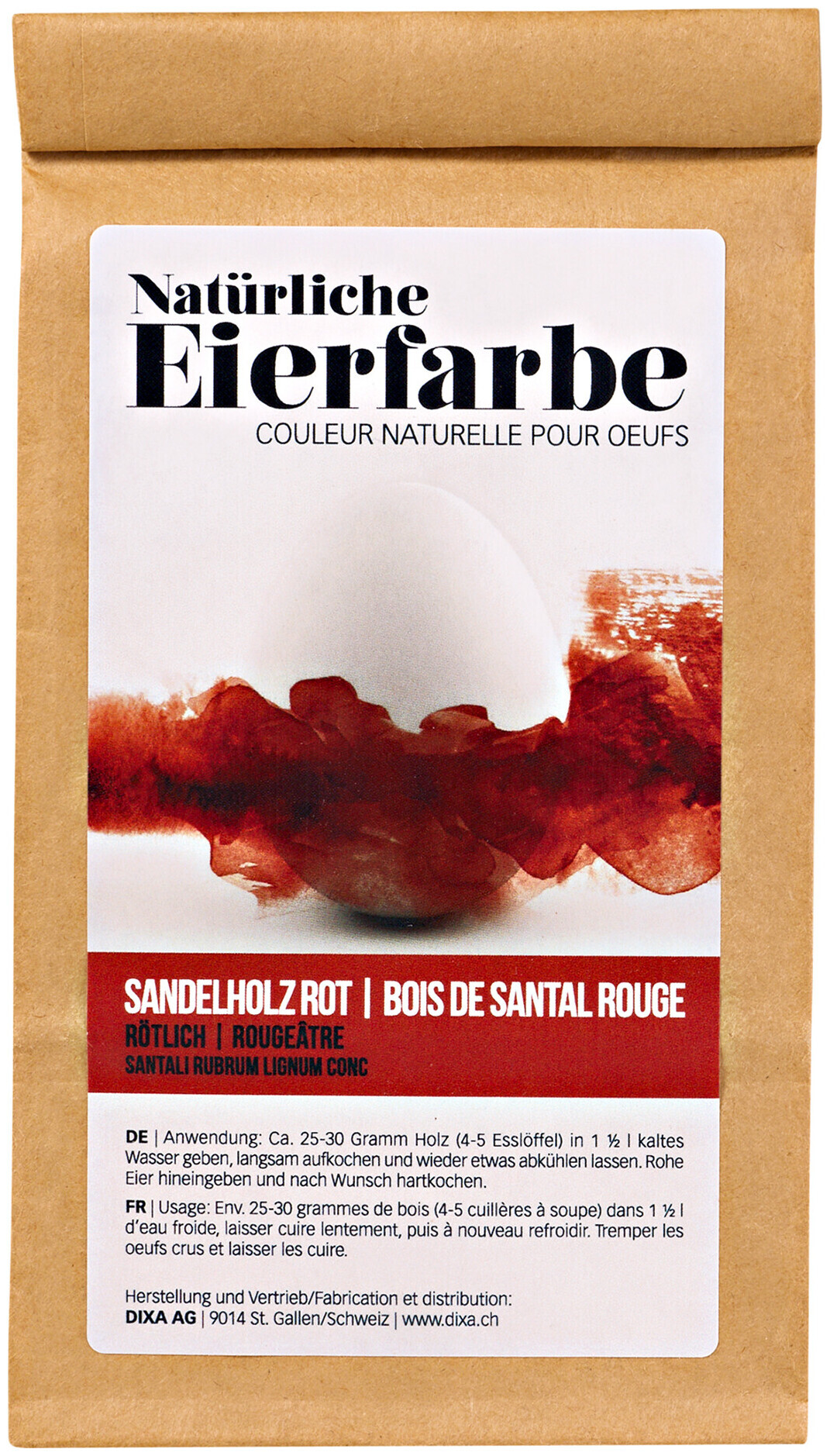 Image of Natureierfarbe Sandelholz rot 65g