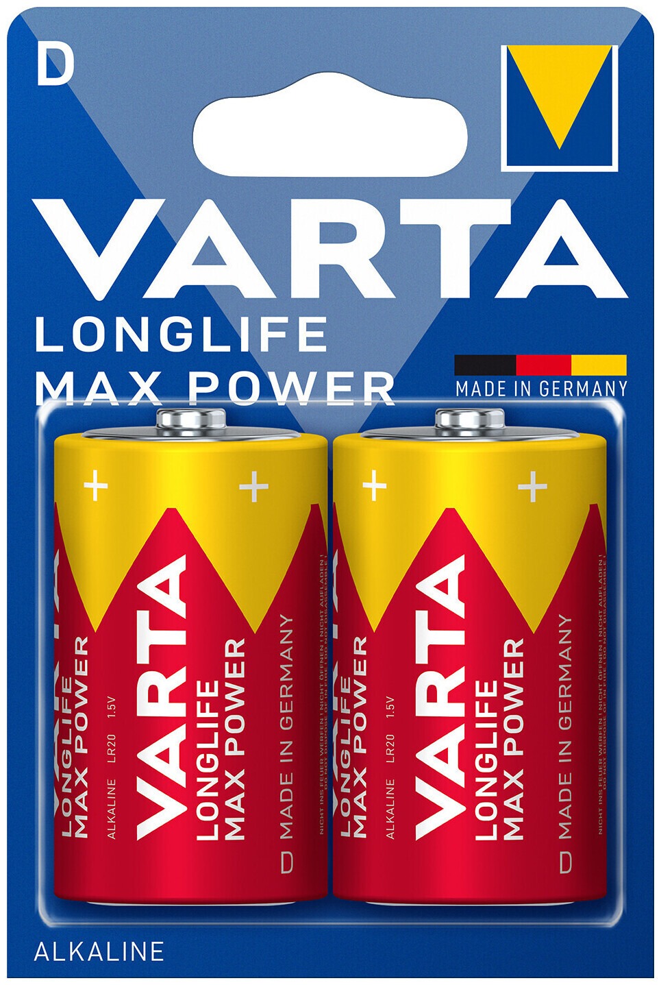 Image of Varta Longlife Max Power D 2er Bli