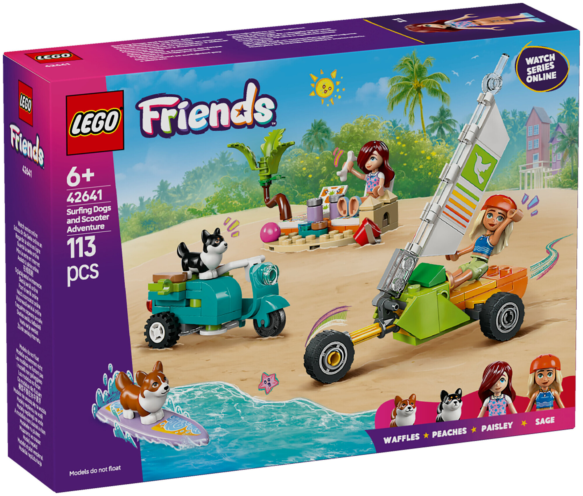 Image of Lego Friends Lego® Friends 42641 Strandabenteuer mit Hunden, ab 6 Jahren