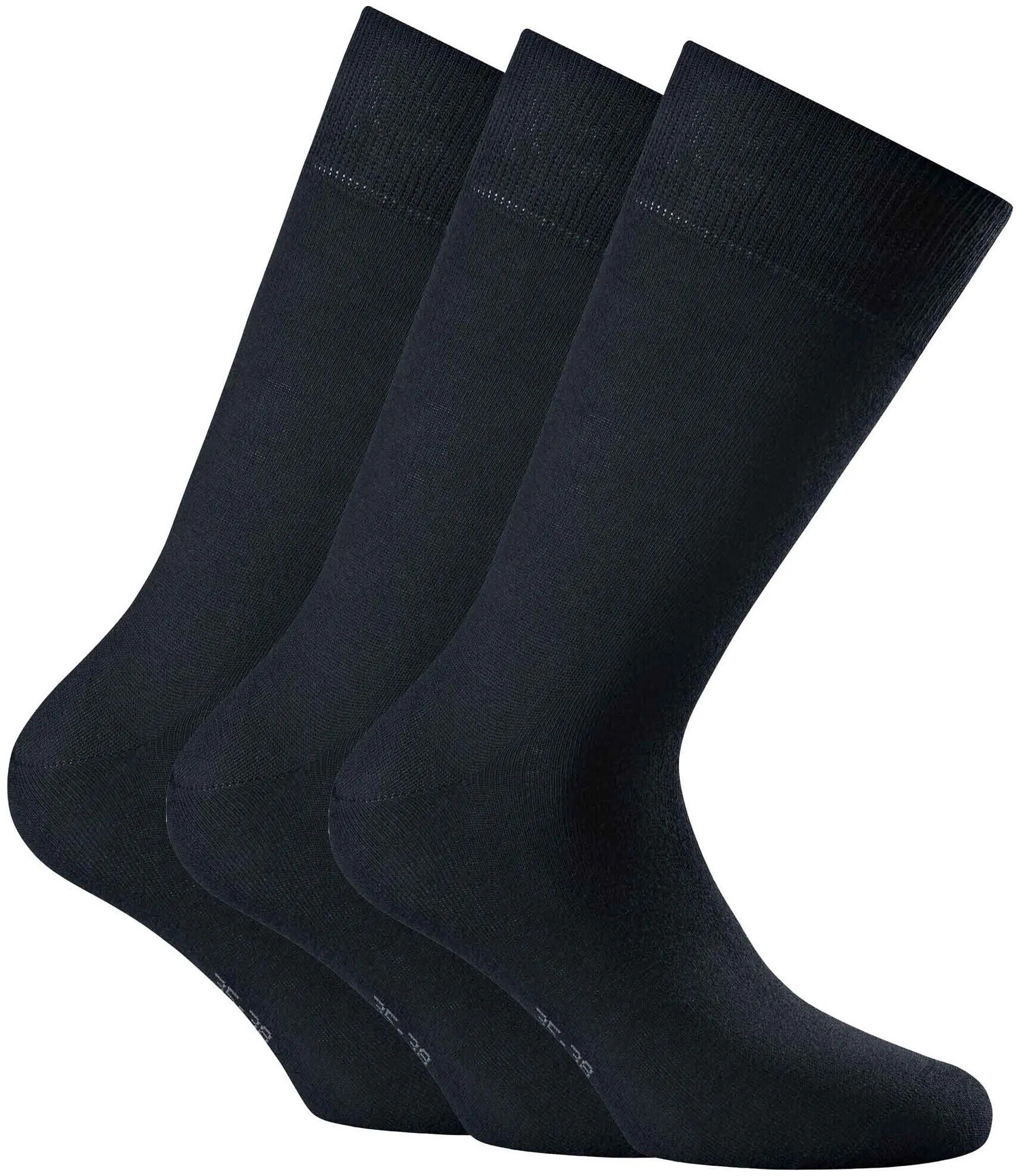 Image of Rohner basic® Cotton ll 3er Pack Blau 39 - 42
