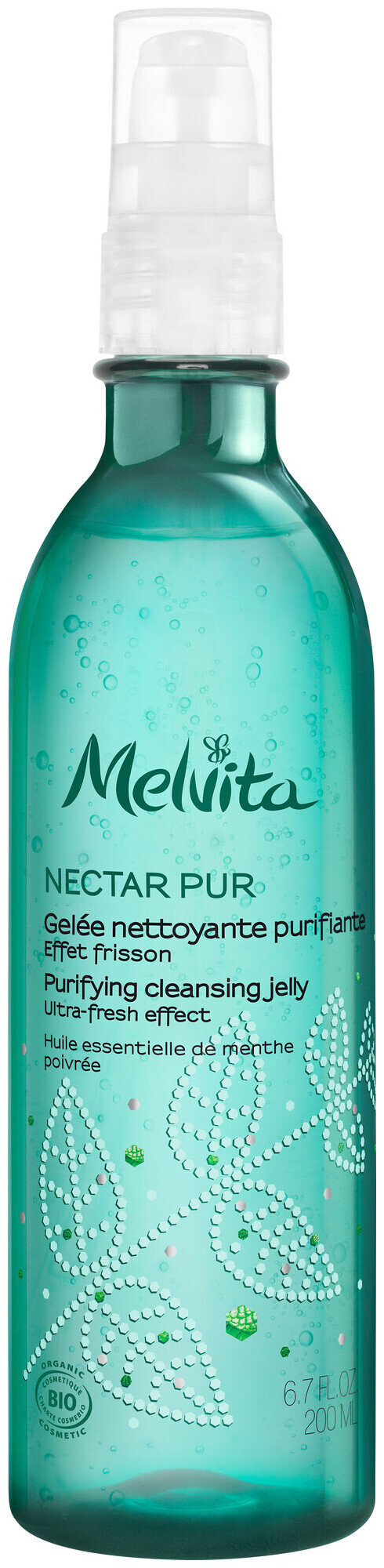 Image of Melvita Nectar Pur Klärendes Reinigungsgel mit ätherischem Pfefferminzöl 200ml