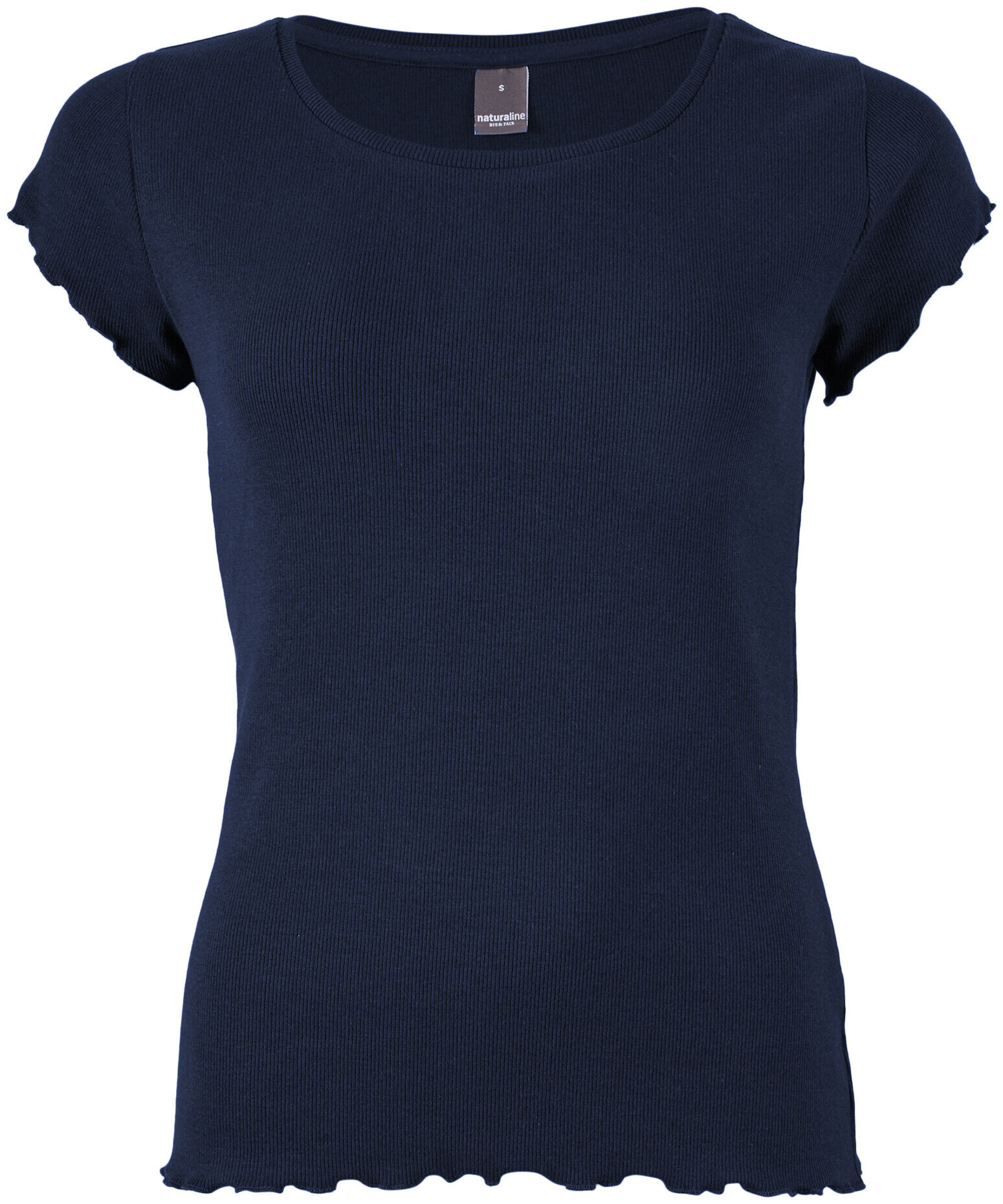 Image of Naturaline Textil Damen T-Shirt 2x2 Rip marine L