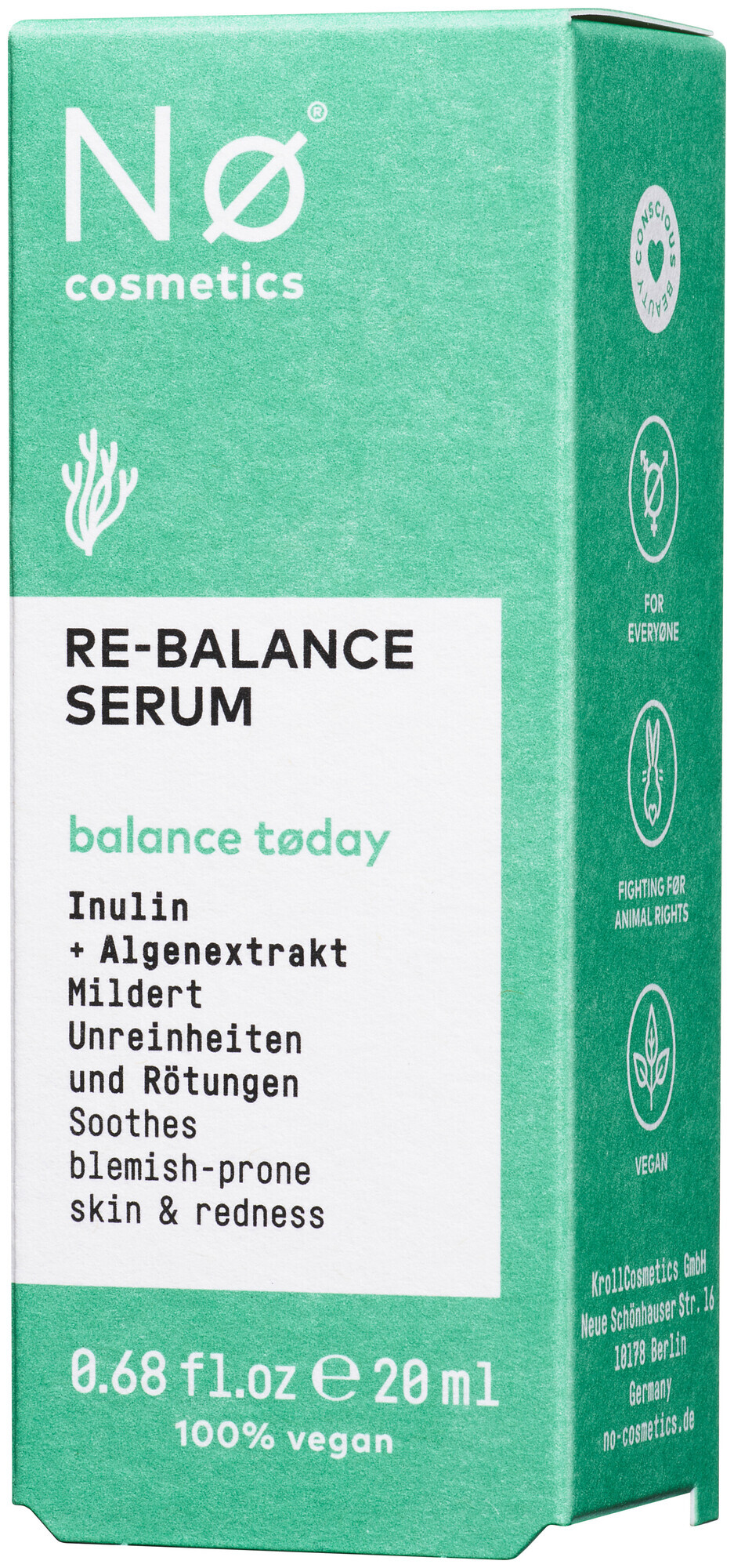 Image of Nø Cosmetics balance tøday Re-Balance Serum 20ml