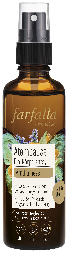 Image of farfalla Mindfulness, Atempause Bio-Körperspray, 75ml