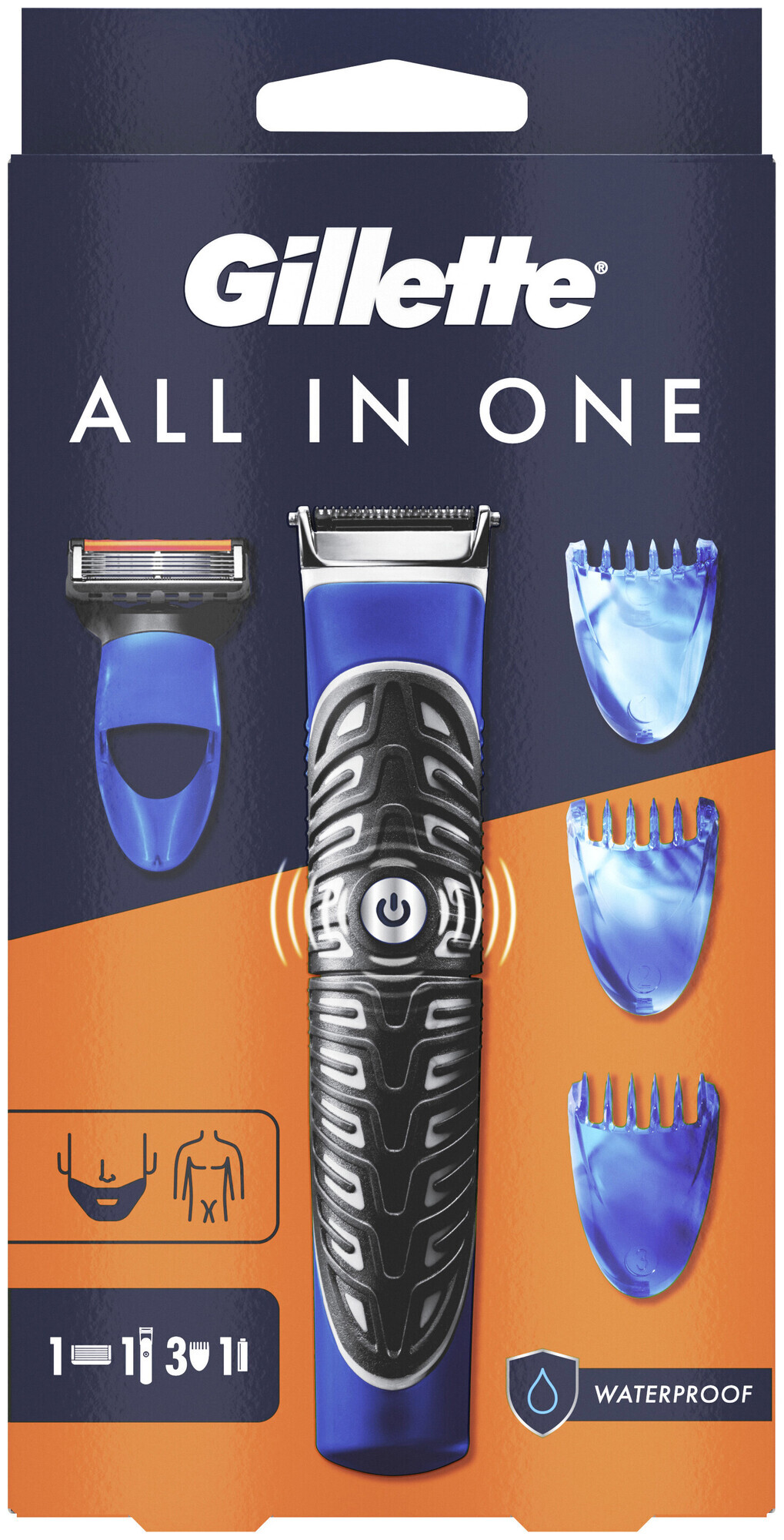 Image of Gillette All-In-1 Rasierer Styler mit 1 Klinge