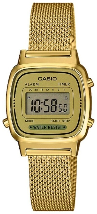 Image of Casio Collection Retro Grau Gold La670Wemy-9Ef