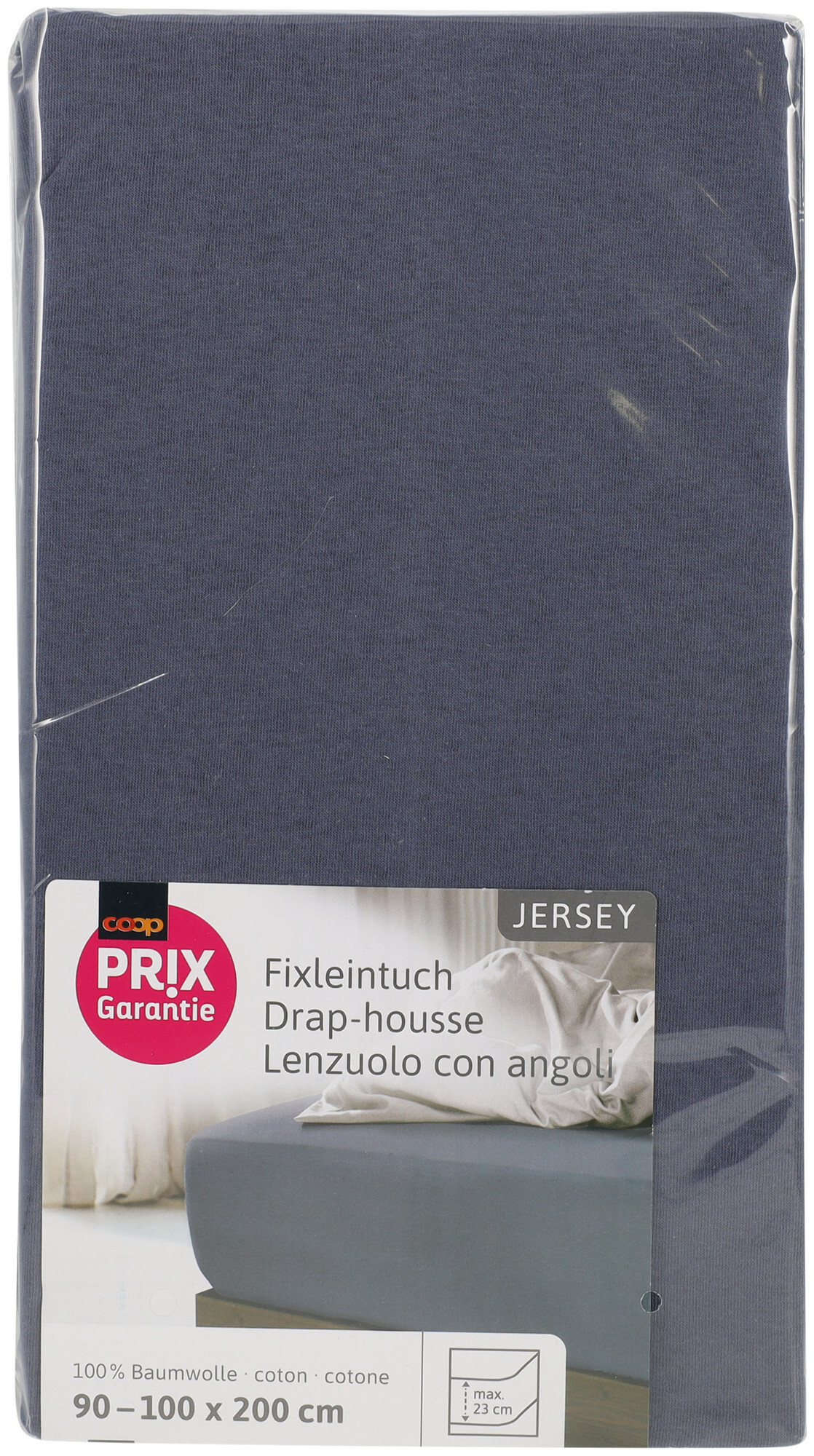 Image of Prix Garantie Fixleintuch Jersey grau 90x200cm