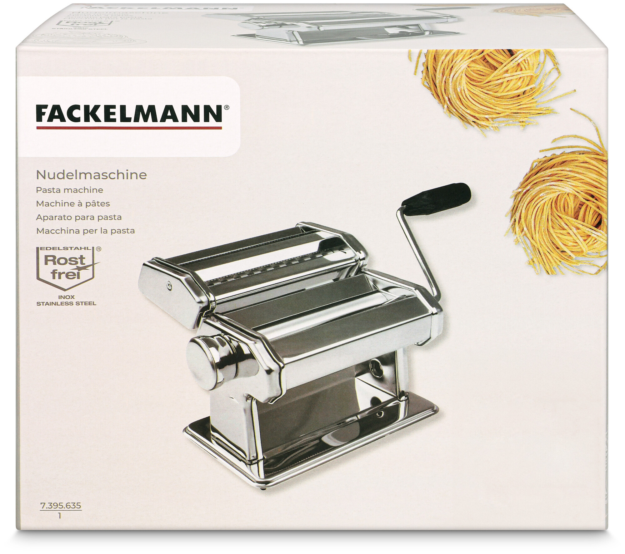 Pastamaschine mit verschiedenen Aufsätzen