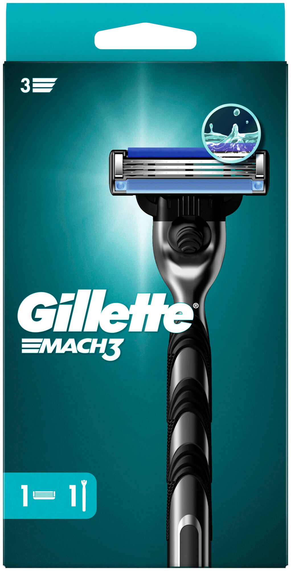 Rasoir Gillette Mach3 avec 1 lame