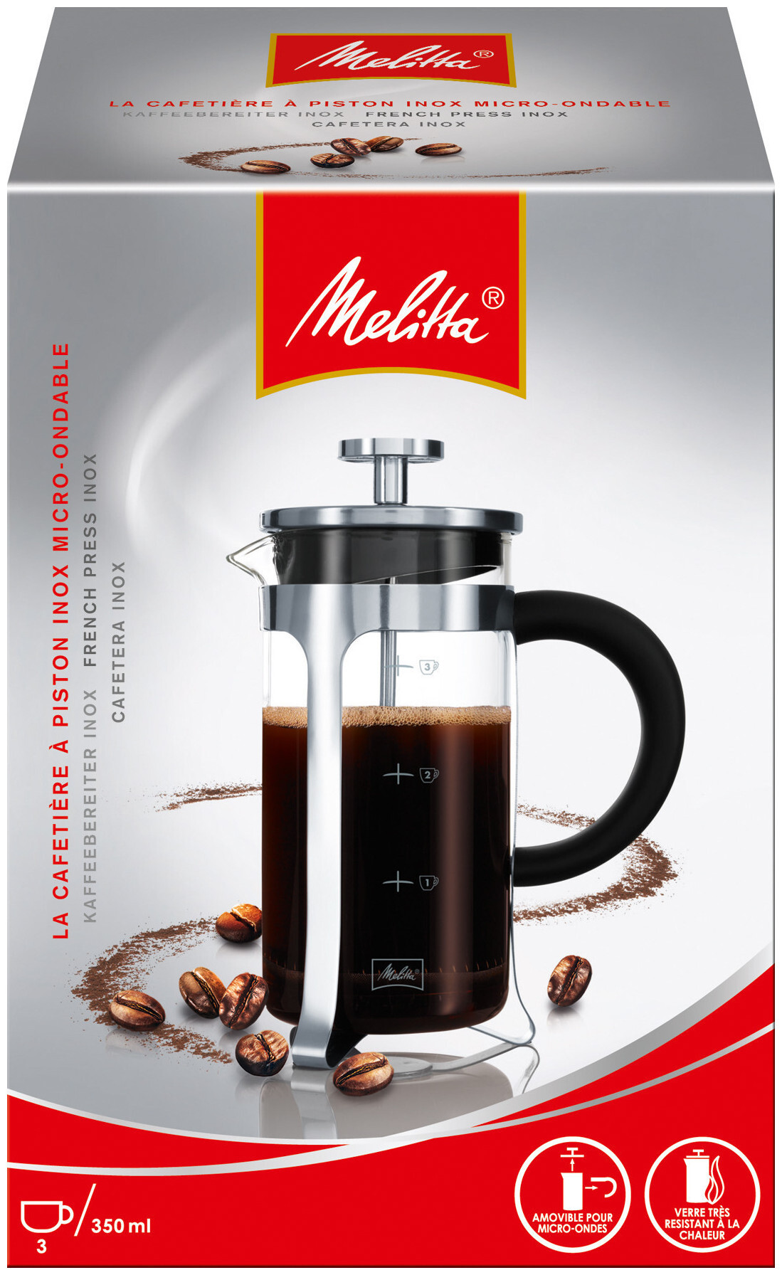 Image of Melitta Kaffeebereiter Inox 350 ml / 3 Tassen