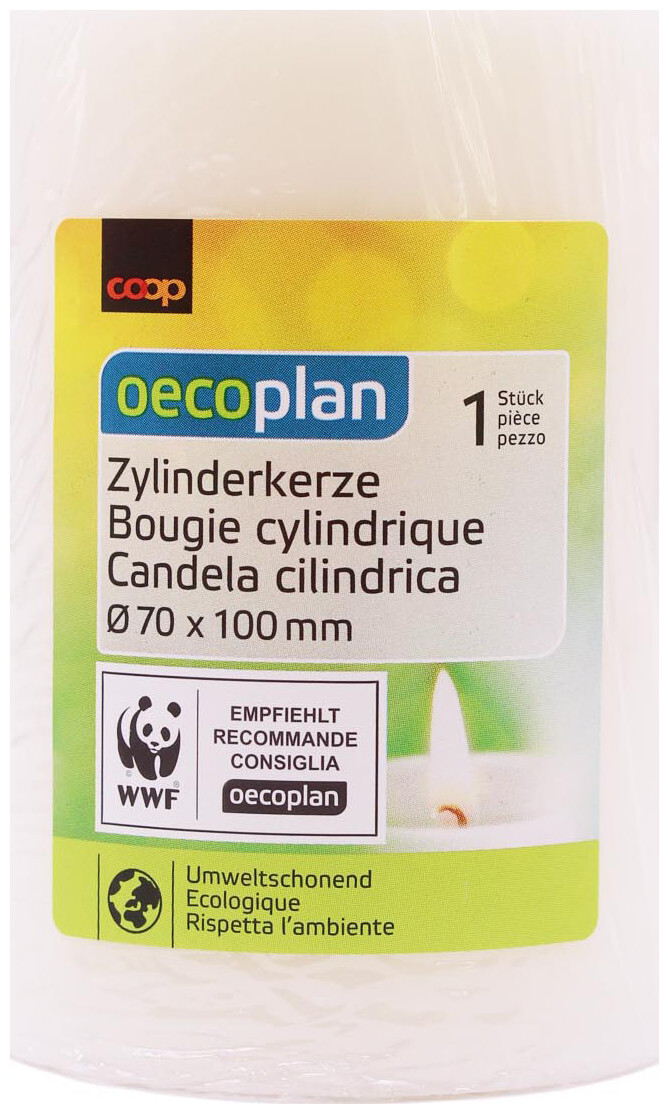 Image of Oecoplan Zylinderkerze 70x100mm beige